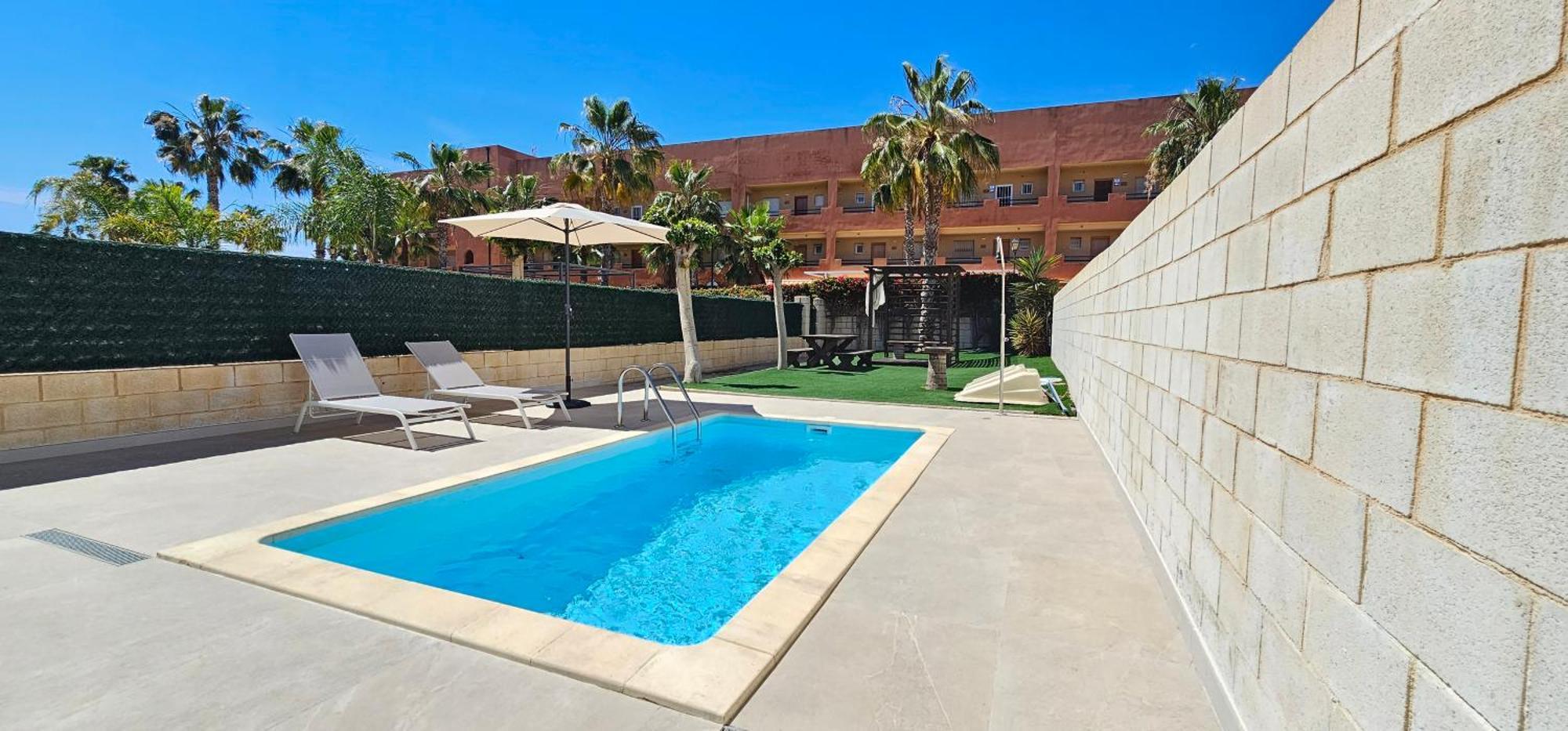 Homes Of Spain, Apartamentos Paraiso Vera Playa, Fatu Hiva, Bajo A Con Piscina Privada En Jardin Privado, Primera Linea De Playa, Wifi Bagian luar foto