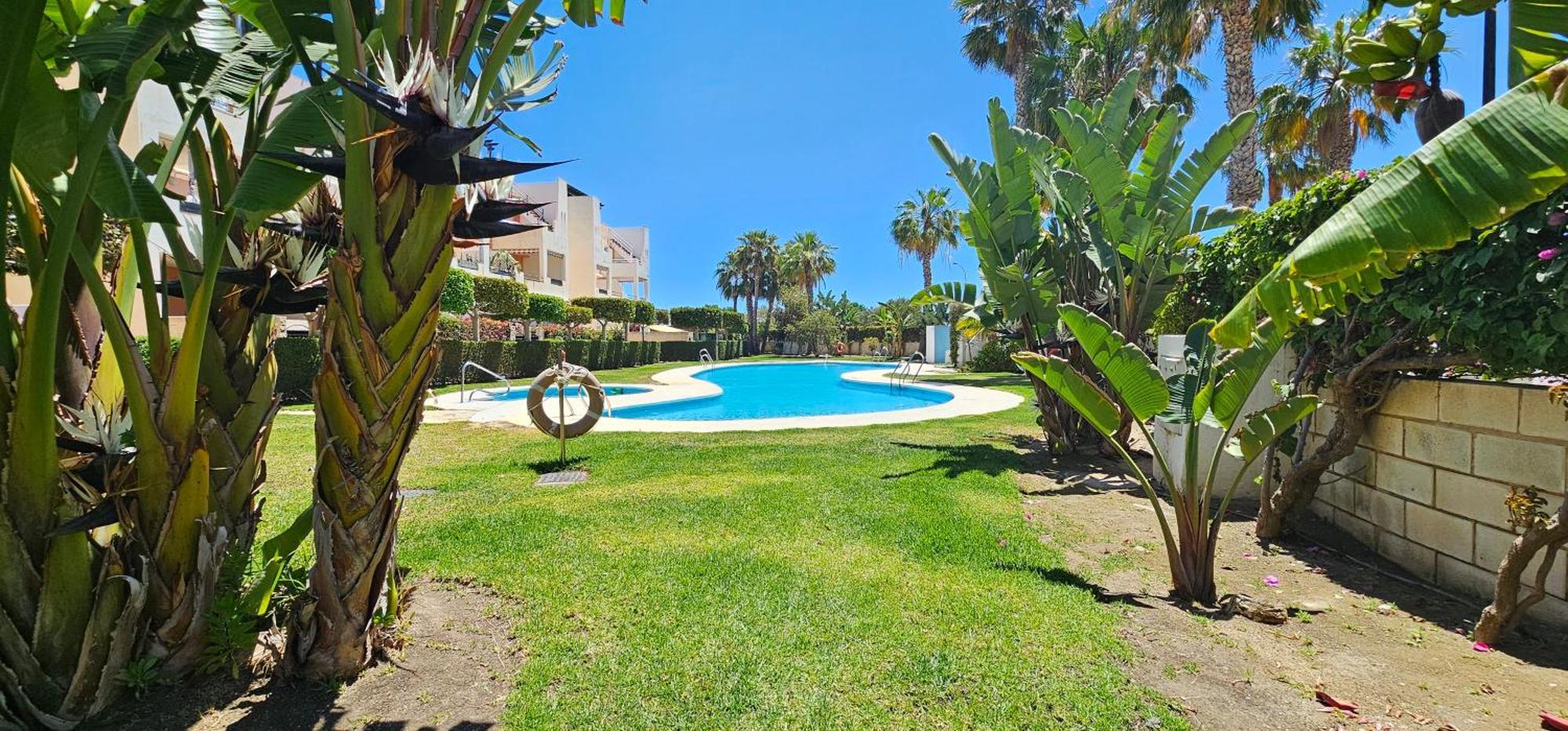 Homes Of Spain, Apartamentos Paraiso Vera Playa, Fatu Hiva, Bajo A Con Piscina Privada En Jardin Privado, Primera Linea De Playa, Wifi Bagian luar foto